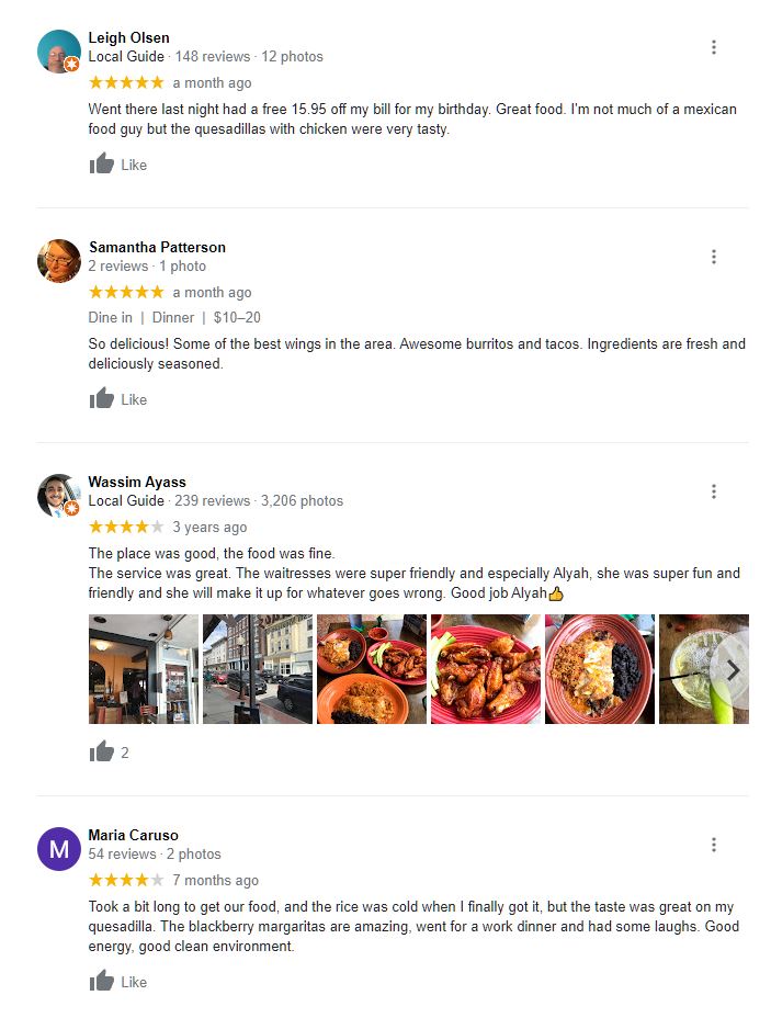 some reviews